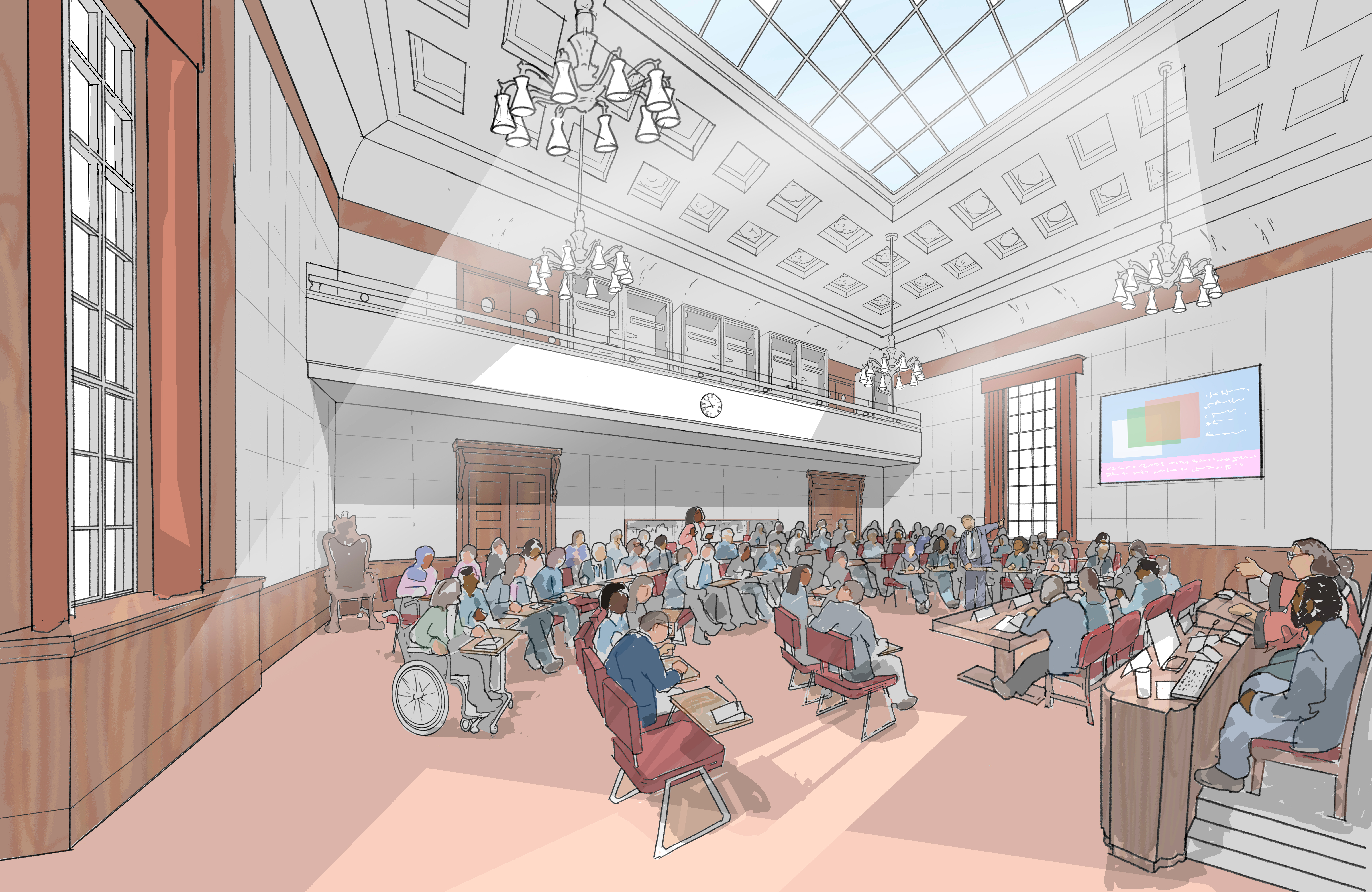 The Guildhall, Council Chamber - Artist's impression