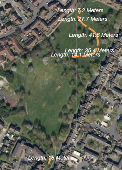 The Pulley aerial map