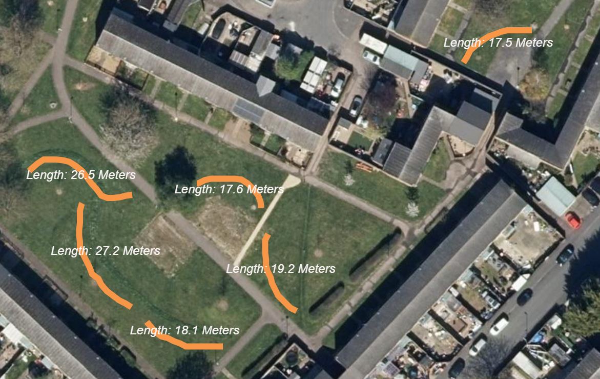 Hanson Court aerial map