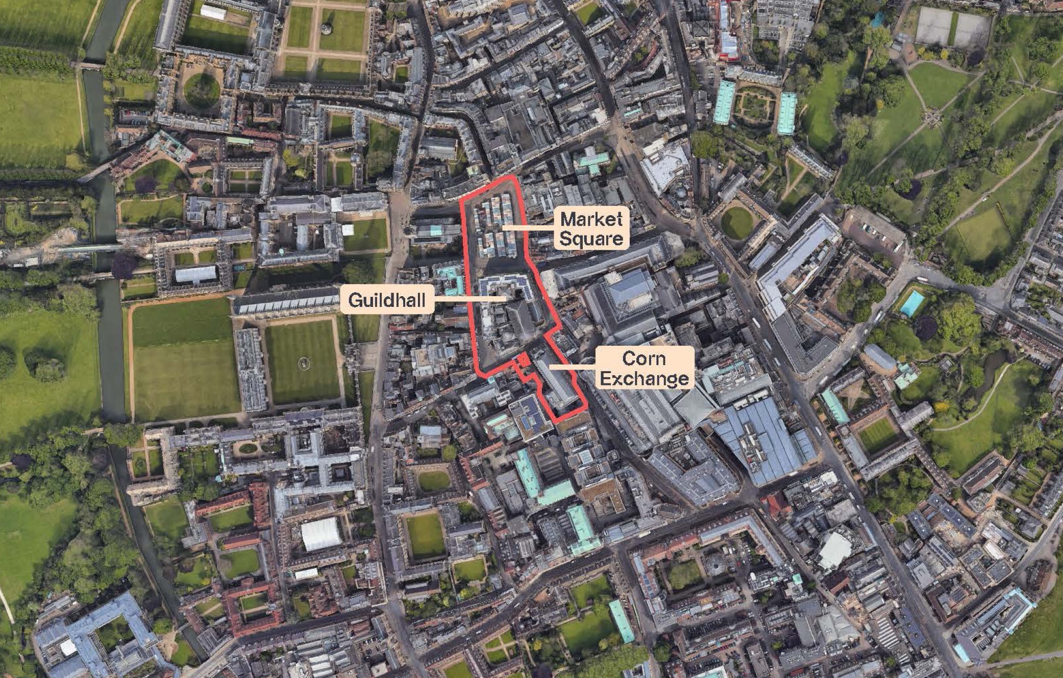 Cambridge Civic Quarter map