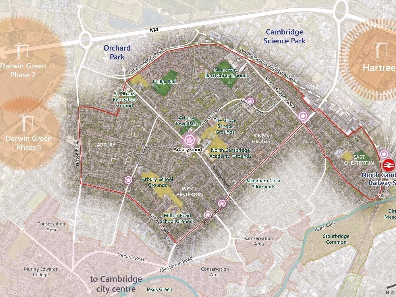 North Cambridge Framework for Change map