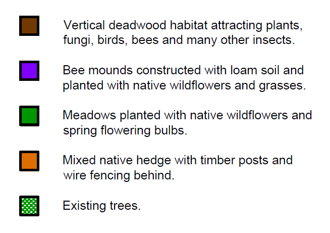 St Albans Road recreation ground draft plan key